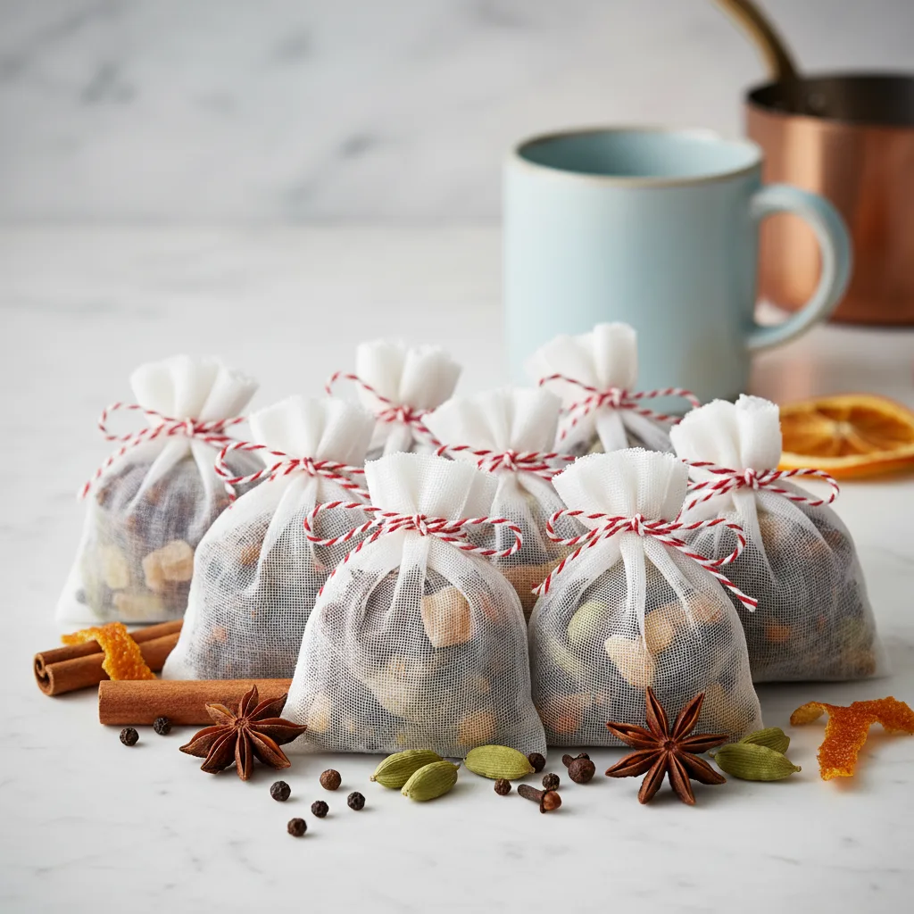 DIY Mulling Spices Sachets – Homemade Holiday Spice Blend