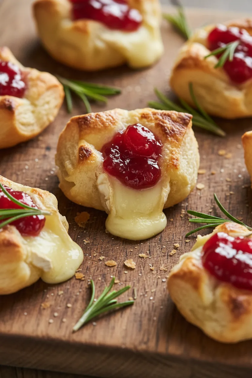 Warm & Delicious Brie and Cranberry Bites – Homemade Recipe