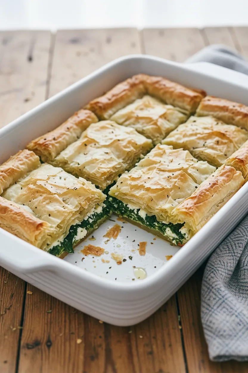 Golden & Delicious Greek Spanakopita – Ready to Bake!