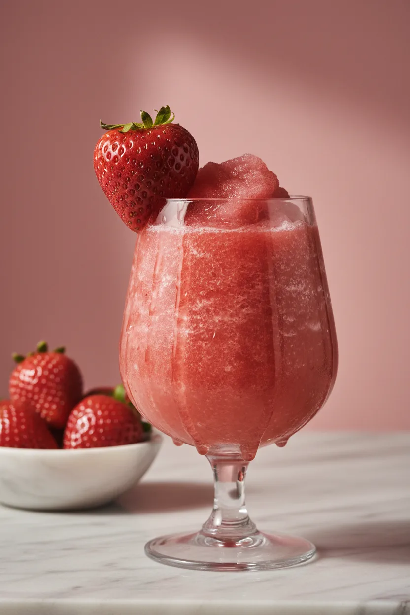 Refreshing Virgin Strawberry Daiquiri Slush