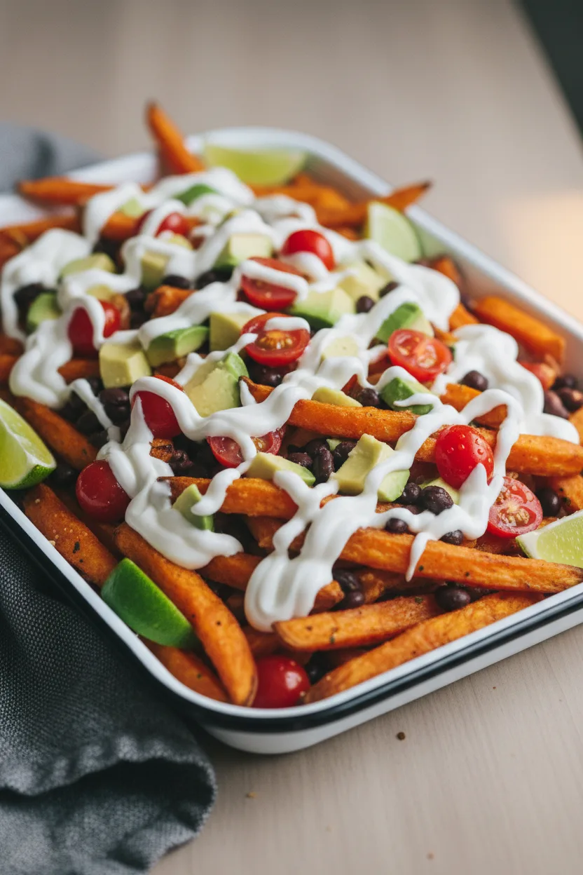 Delicious Loaded Sweet Potato Fries – Perfect Appetizer!