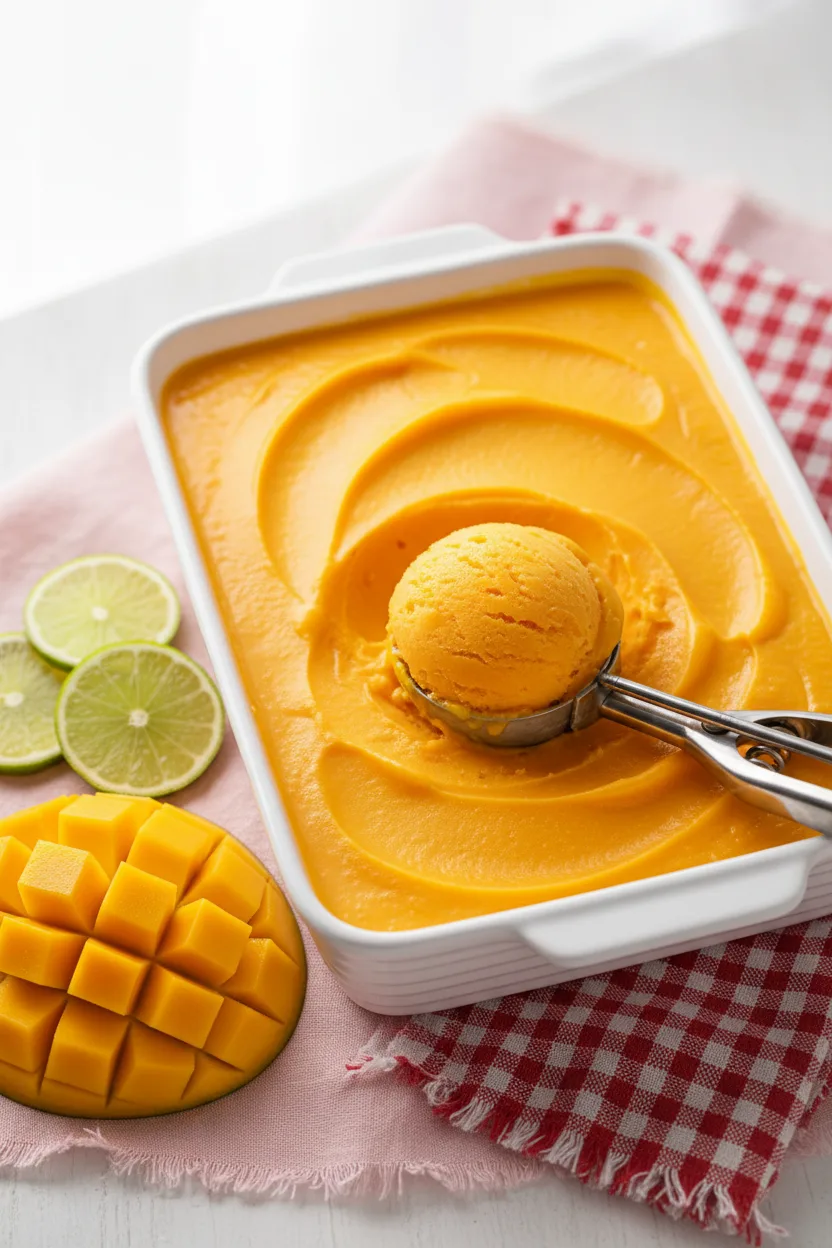 Vibrant 3-Ingredient Mango Sorbet: The Ultimate Refreshing Treat!