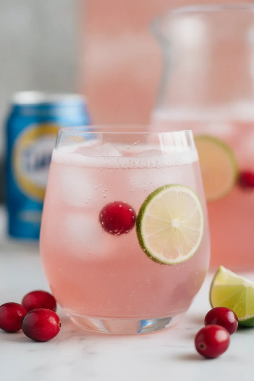 Refreshing Sparkling Cranberry Punch – Perfect for Holidays!